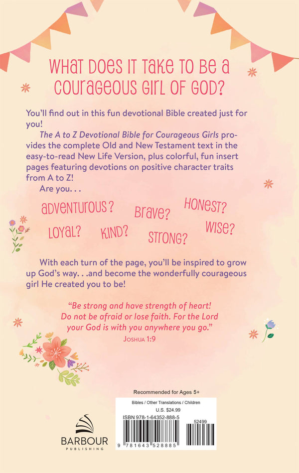 The A to Z Devotional Bible for Courageous Girls