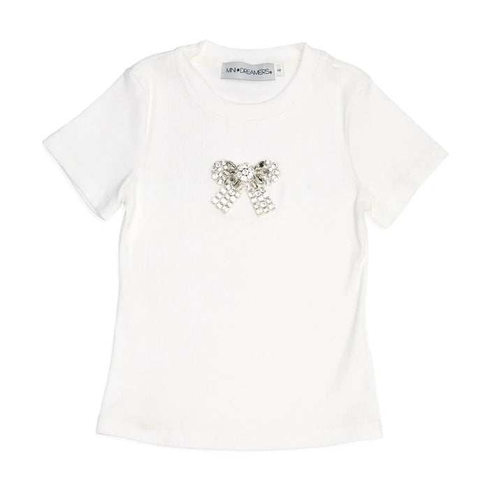 Esme Crystal Bow T-Shirt