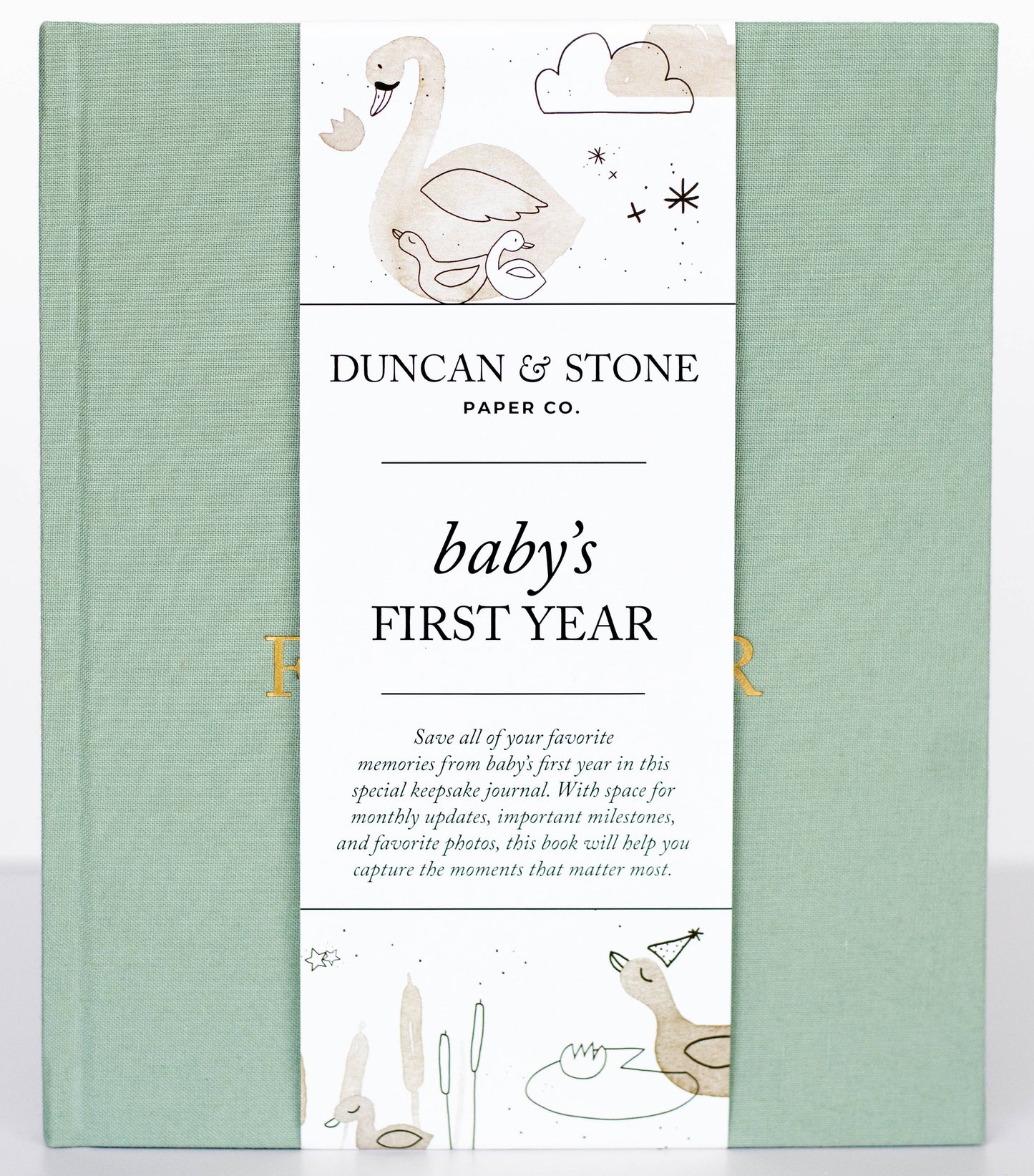 Baby's First Year Memory Book & Photo Album | Cream