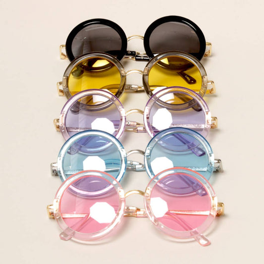 Kids Colorful Round Sunglasses
