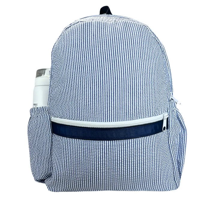 Medium Seersucker Backpack