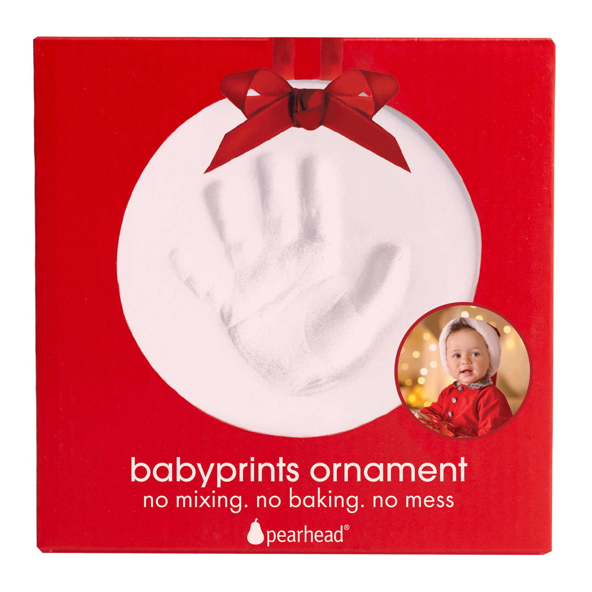 Baby Handprint or Footprint Christmas Ornament Kit