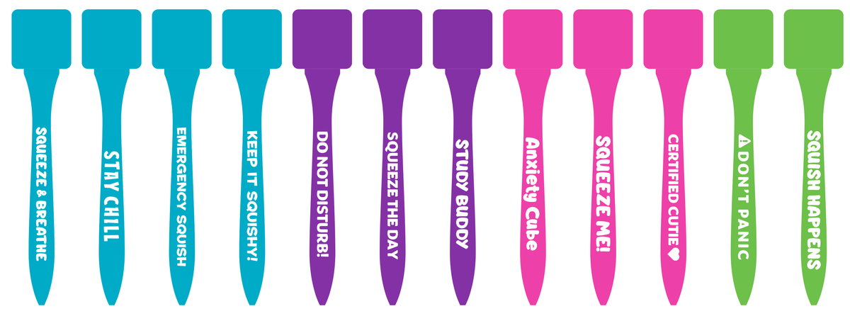 Fun Doh Squishy Cube Toy Pen | Assorted