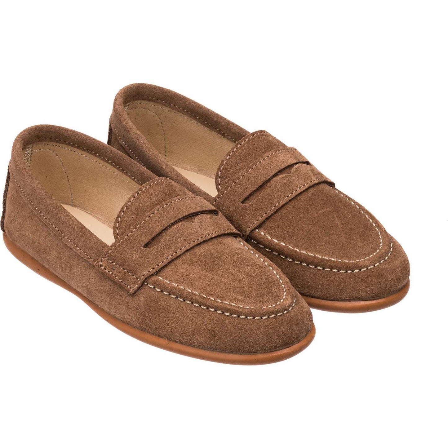 Suede Penny Loafer I Toffee