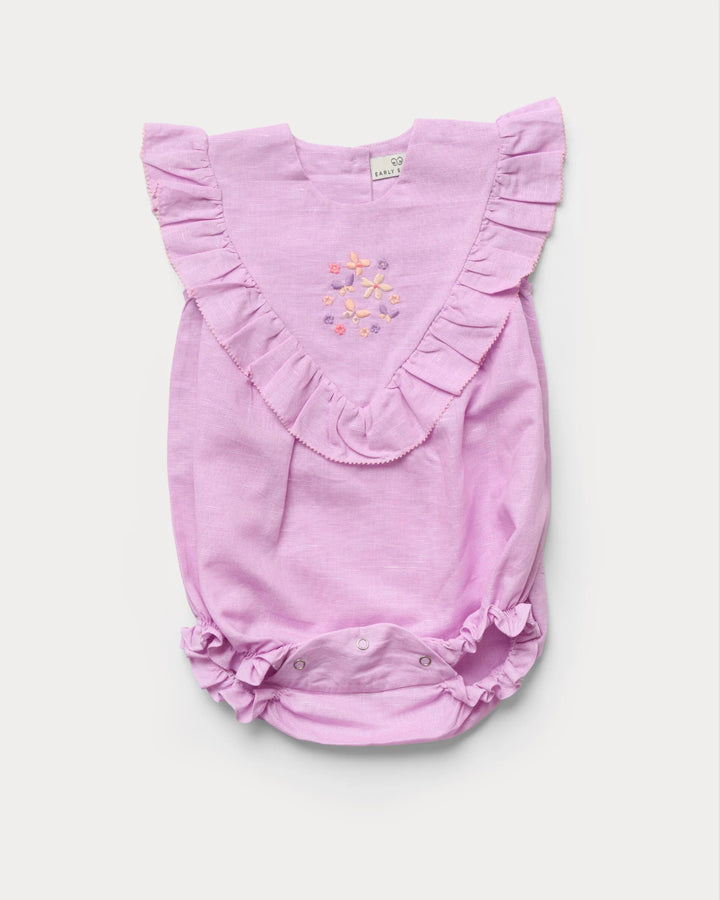 LUCY BABY BUBBLE ROMPER | Lilac