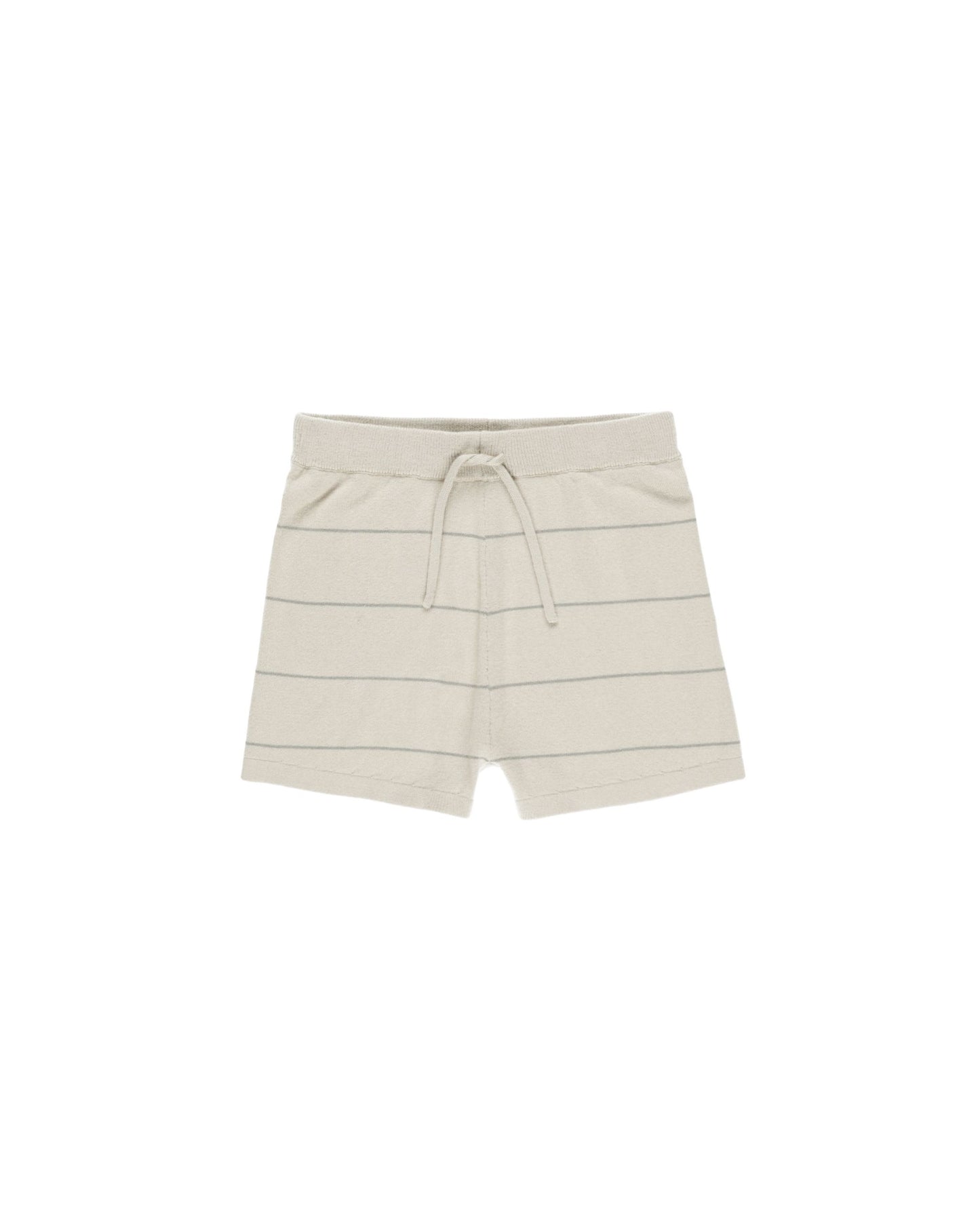 CHANDLER KNIT SHORT || EUCALYPTUS STRIPE