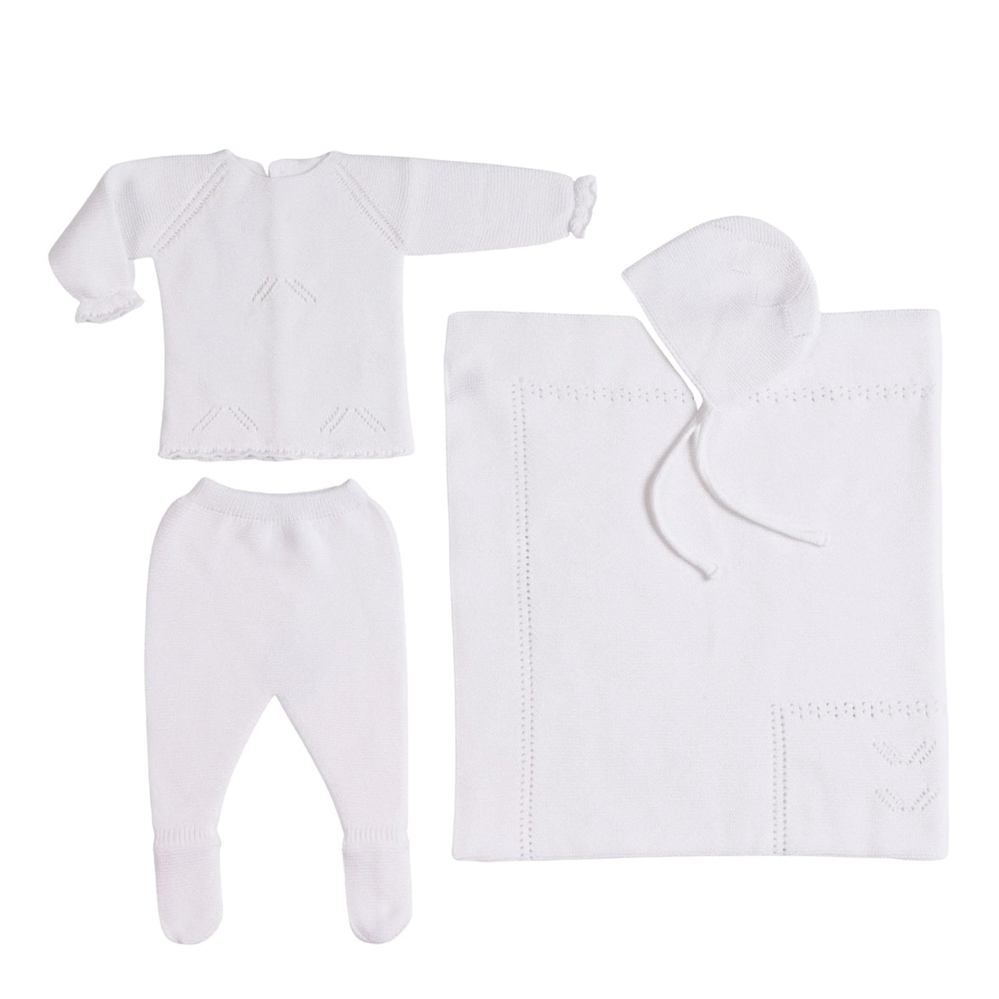 Meli Baby Layette Set | White