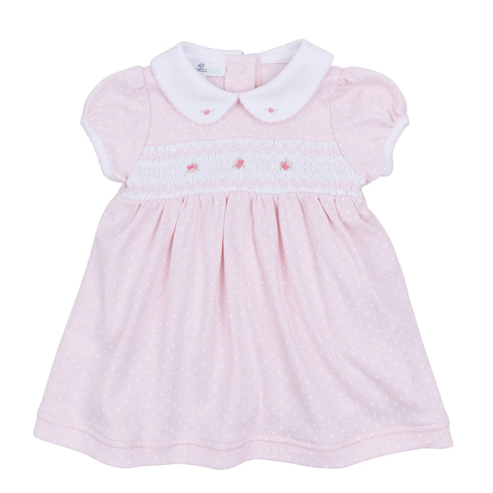 Mia and Luca's Smocked Classics Short Sleeve Dress | Pink