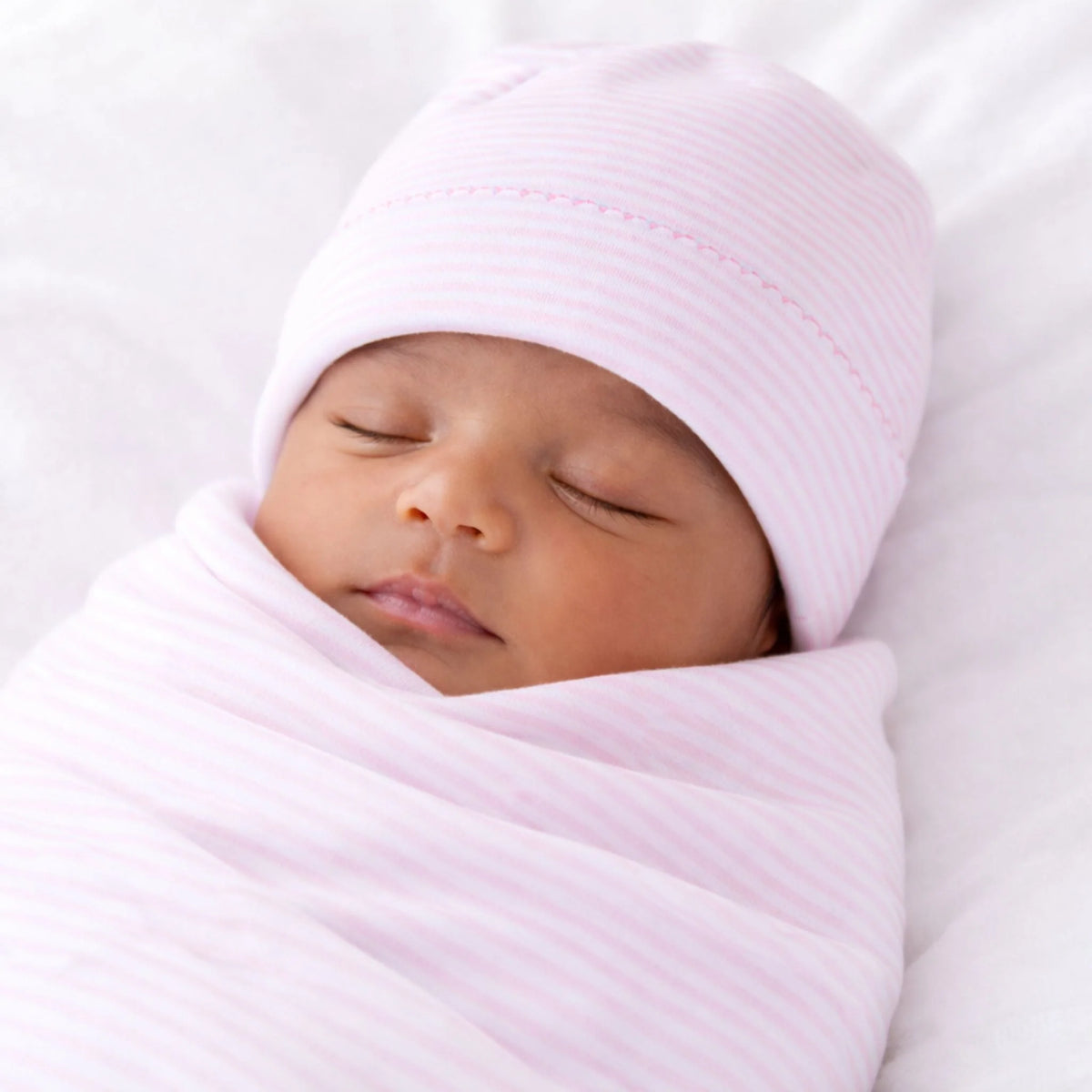 Mini Stripes Hat | Pink