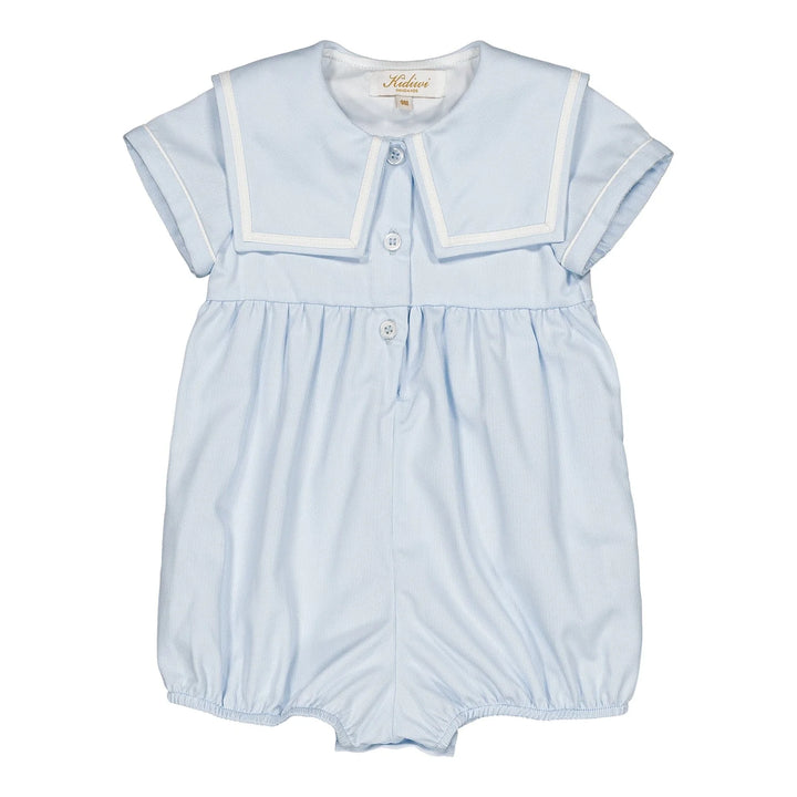 Paulin Romper I Blue Celeste Piqué
