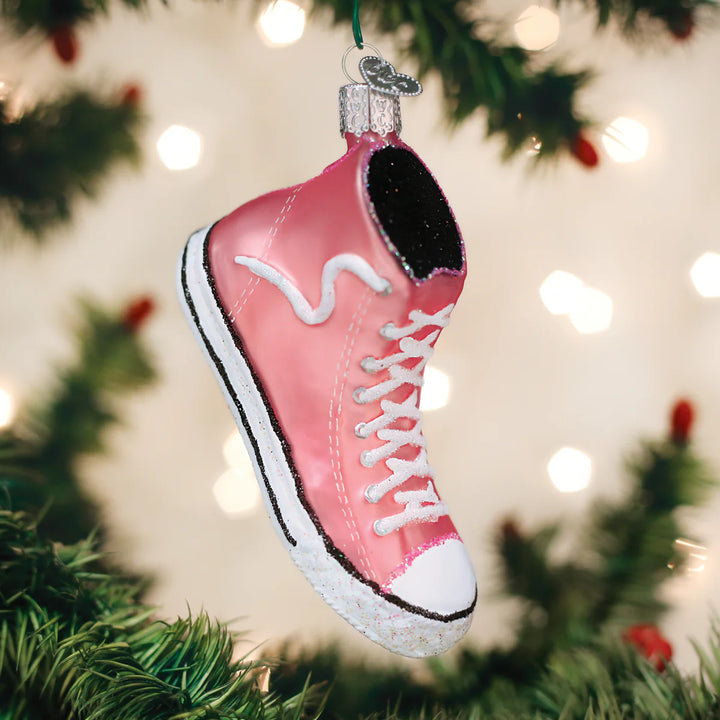 Pink High Top Sneaker Ornament