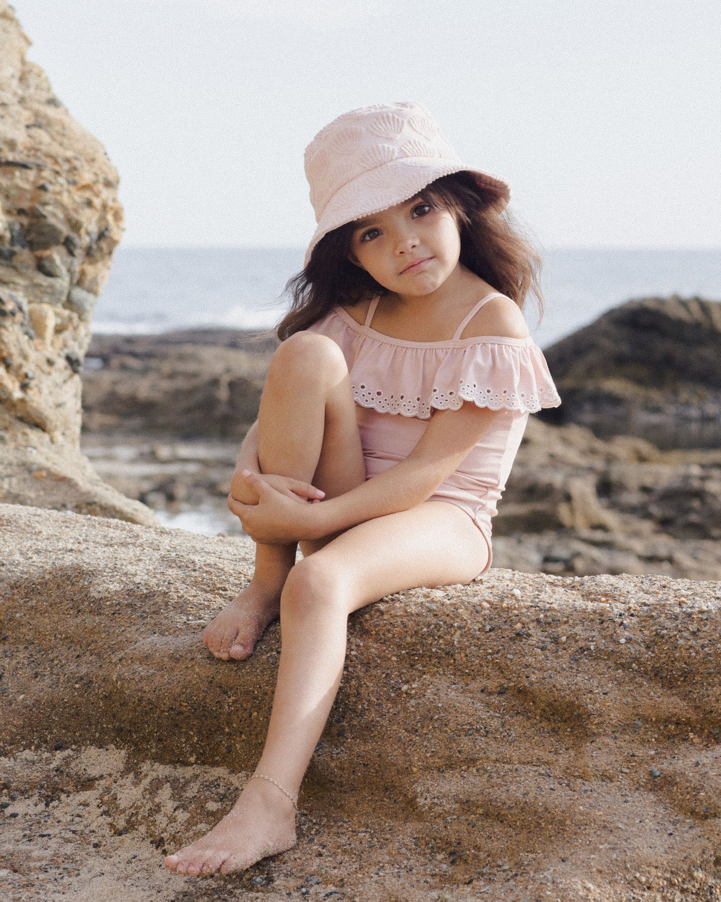 OFF THE SHOULDER ONE-PIECE || PINK