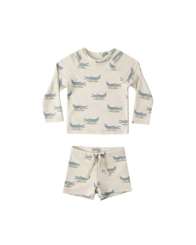 BOYS RASHGUARD SET ALLIGATORS