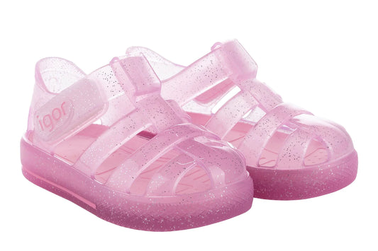 Star Glitter Sandal | Pink