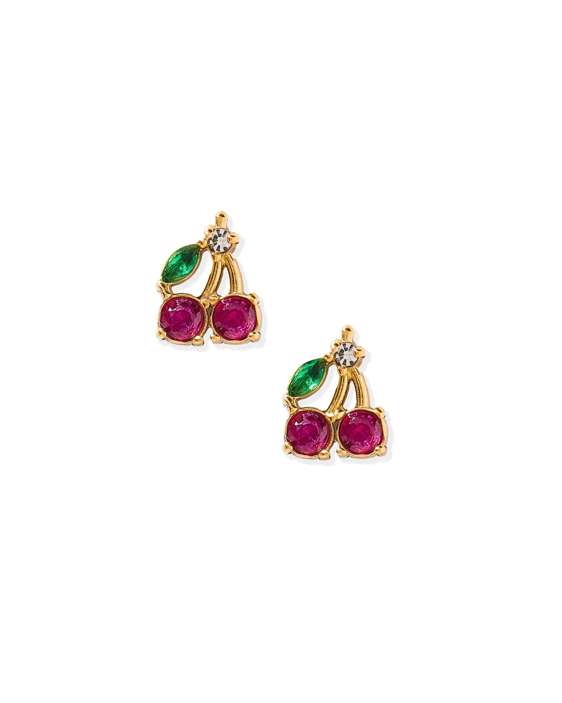 Screwback Stud | Crystal Cherry