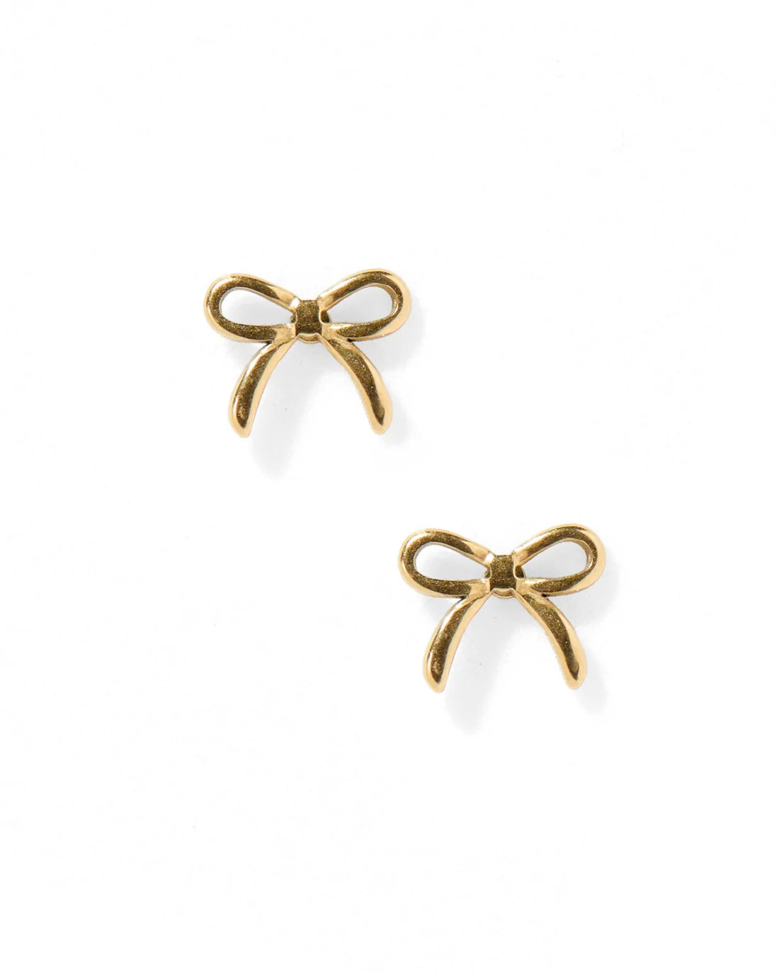 Screwback Stud | Sadie | Gold Bow