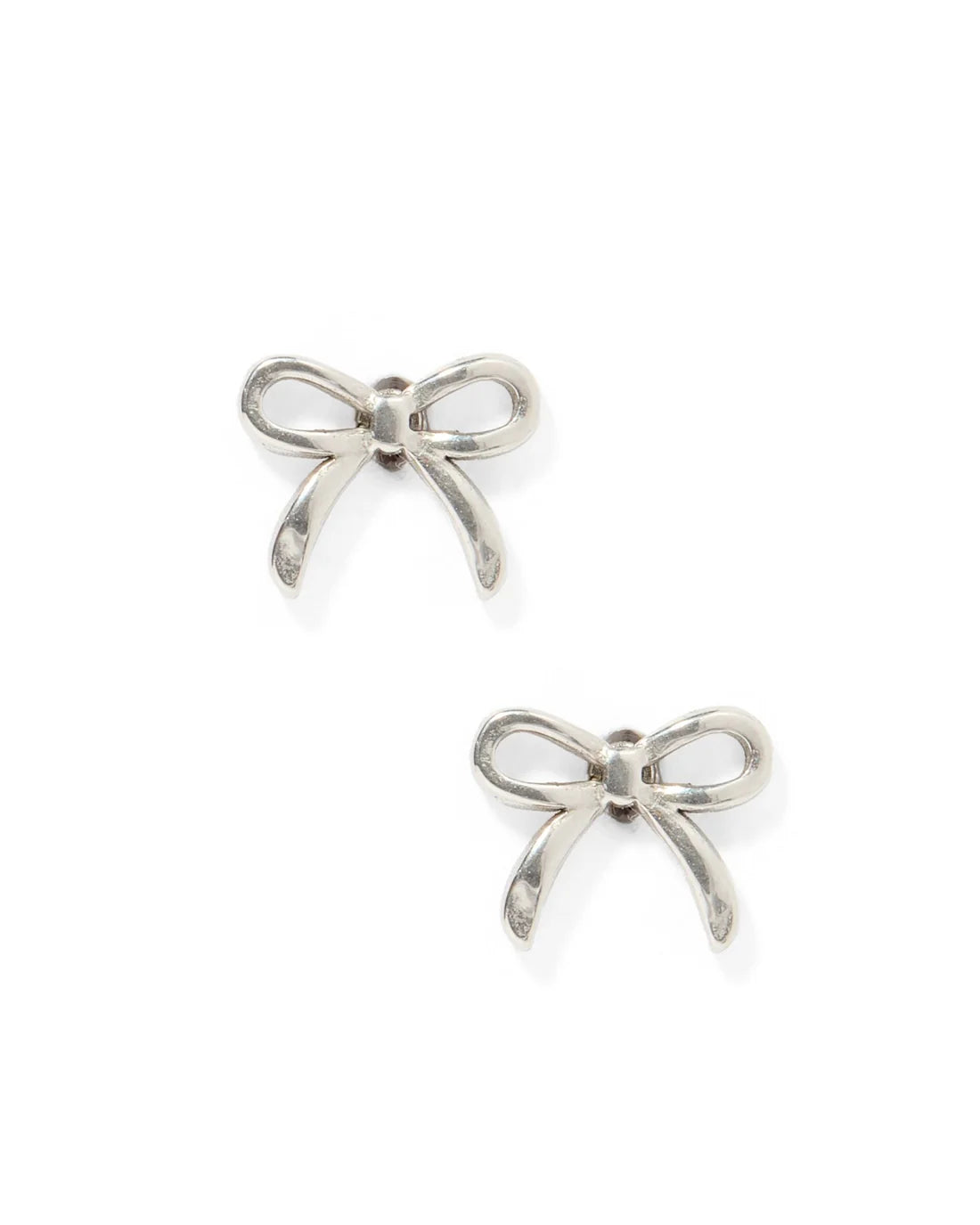 Screwback Stud | Sadie | Silver Bow