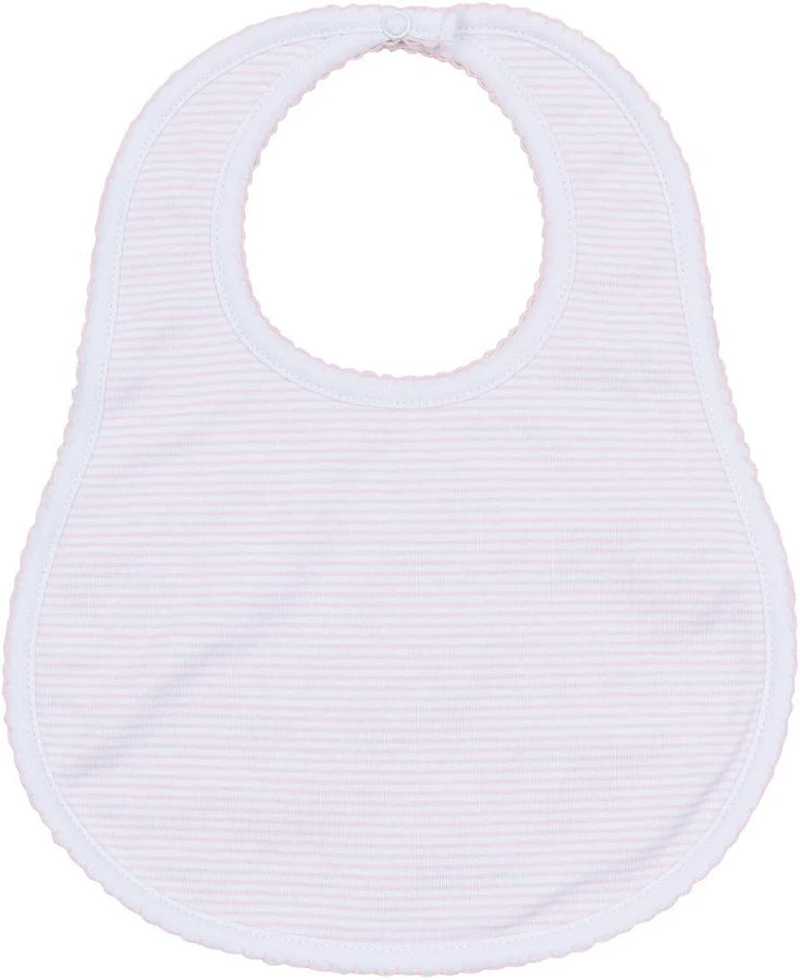 Mini Stripes Bib | Pink