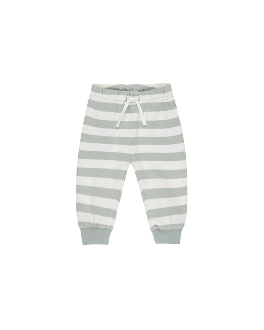 RELAXED SWEATPANT || SAGE STRIPE