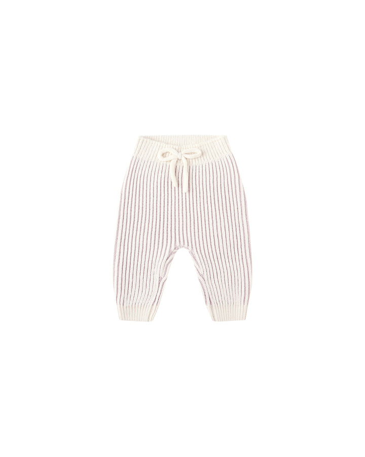 CHUNKY KNIT PANT || LILAC
