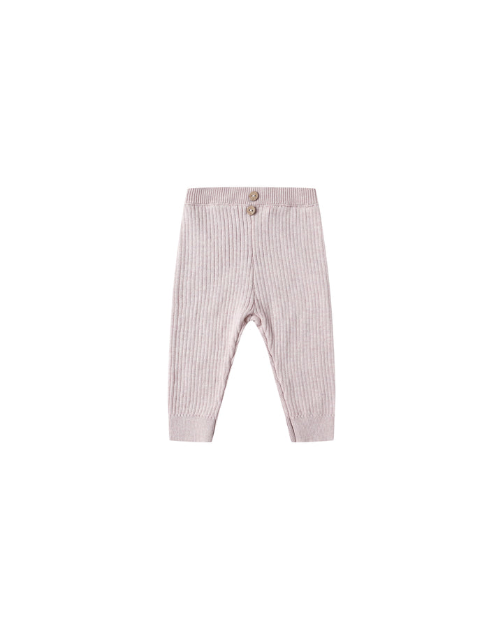 RIB KNIT LEGGING || LILAC
