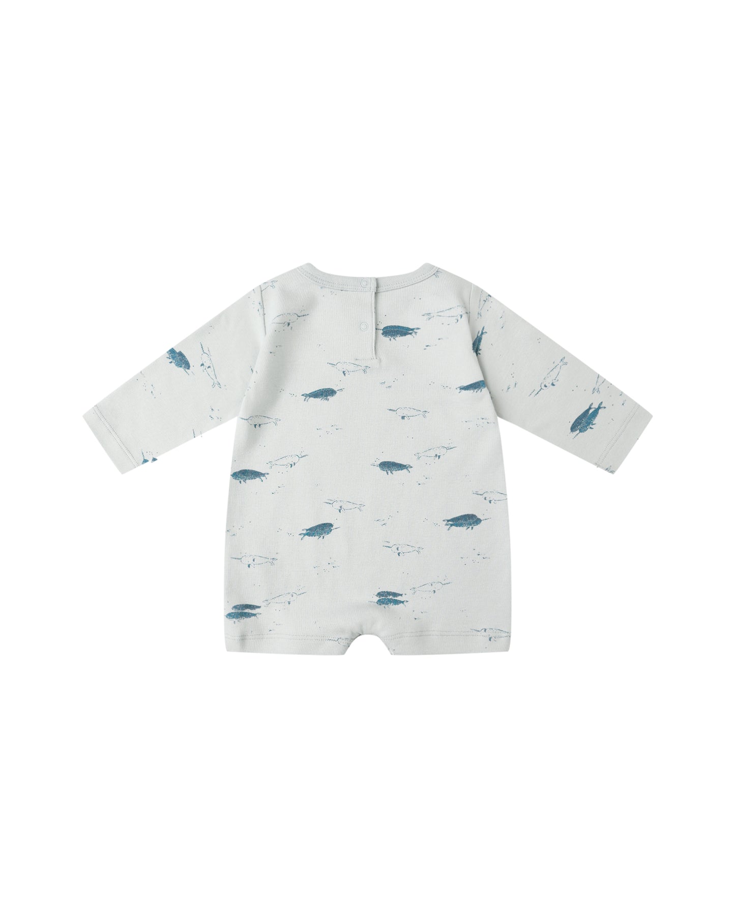 LONG SLEEVE ROMPER || NARWHALS
