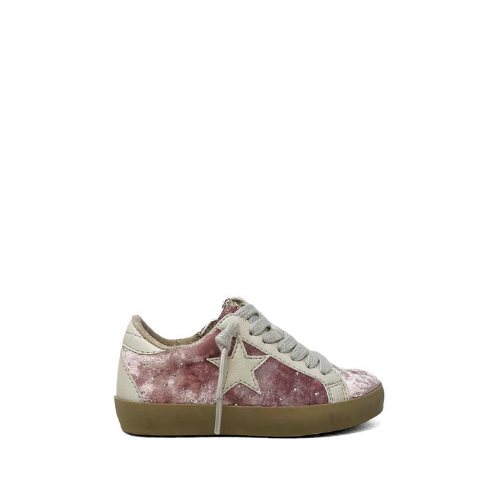 Paula Mini Sneaker | Rose Velvet