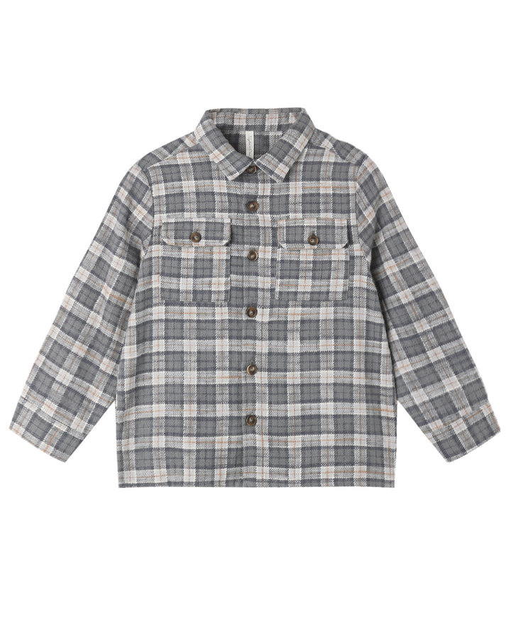POCKETED FLANNEL SHIRT WINTER PLAID
