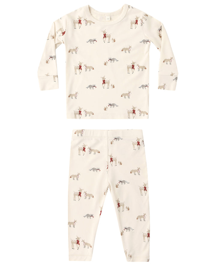 BAMBOO PAJAMA SET FOREST FRIENDS