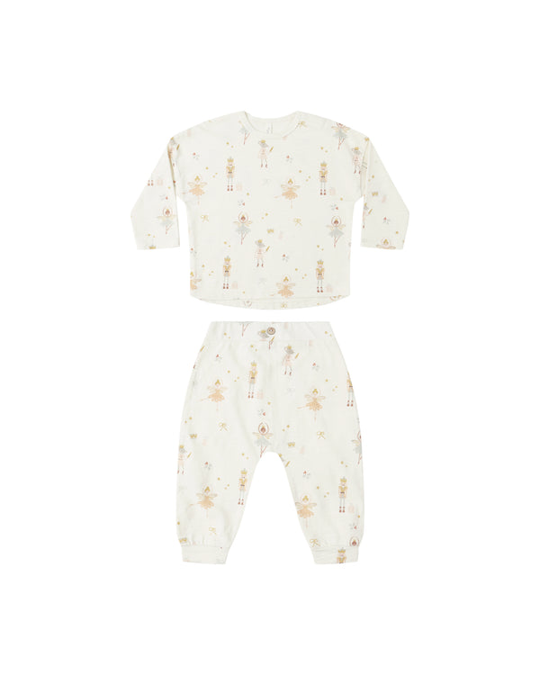 LONG SLEEVE TEE + PANT SET || NUTCRACKER