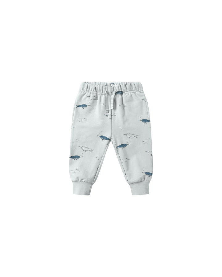 RELAXED FLEECE SWEATPANT || NARWHALS