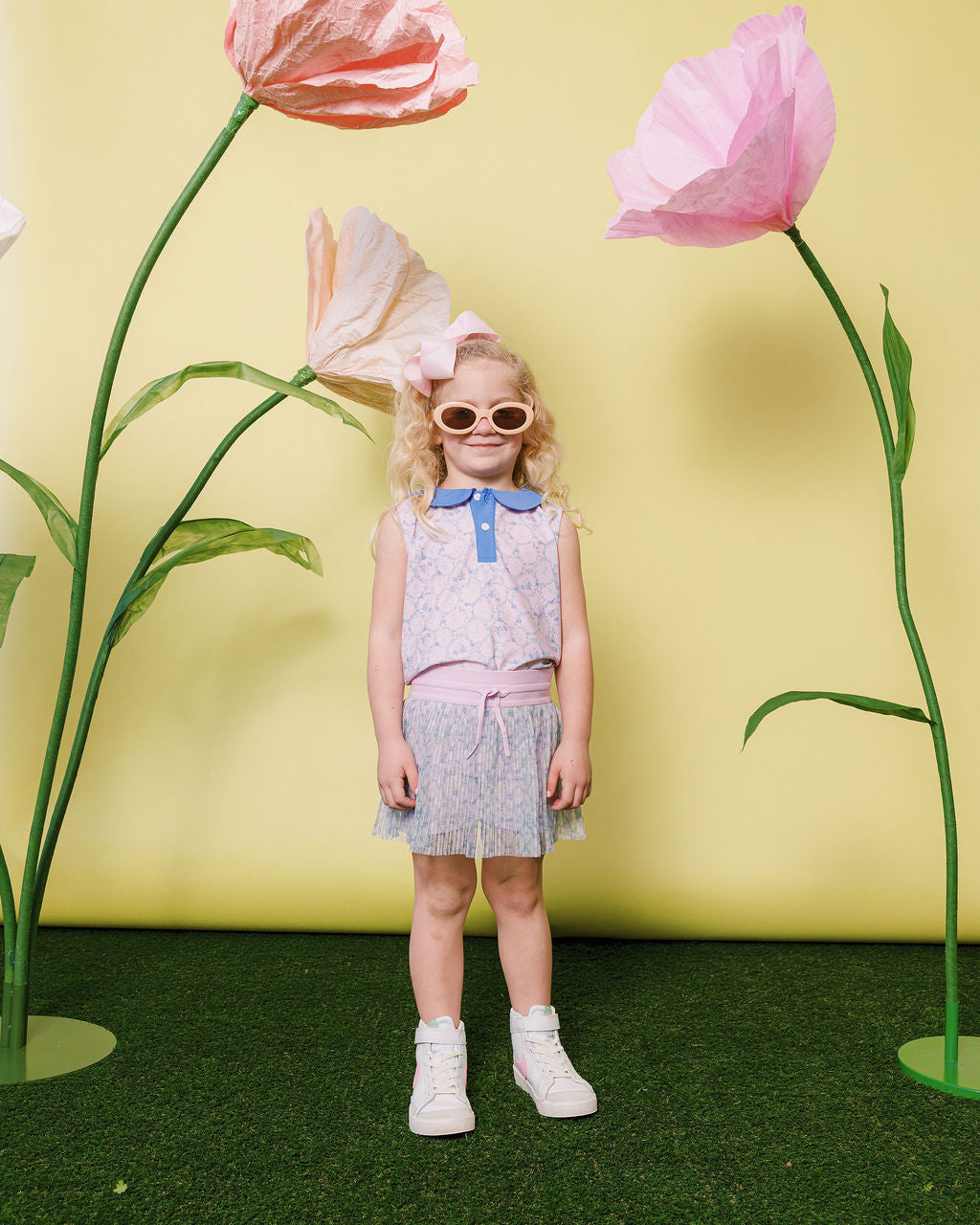 LAVENDER LOVE PLEATED SKORT