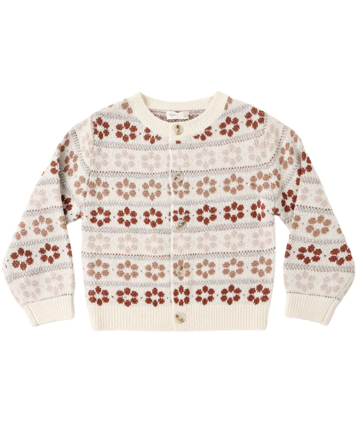CHEYENNE CARDIGAN FLOWER FAIR ISLE