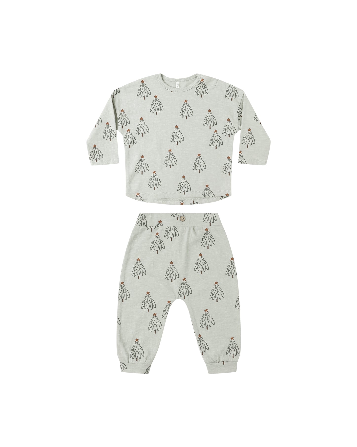 LONG SLEEVE TEE + PANT SET || TREES