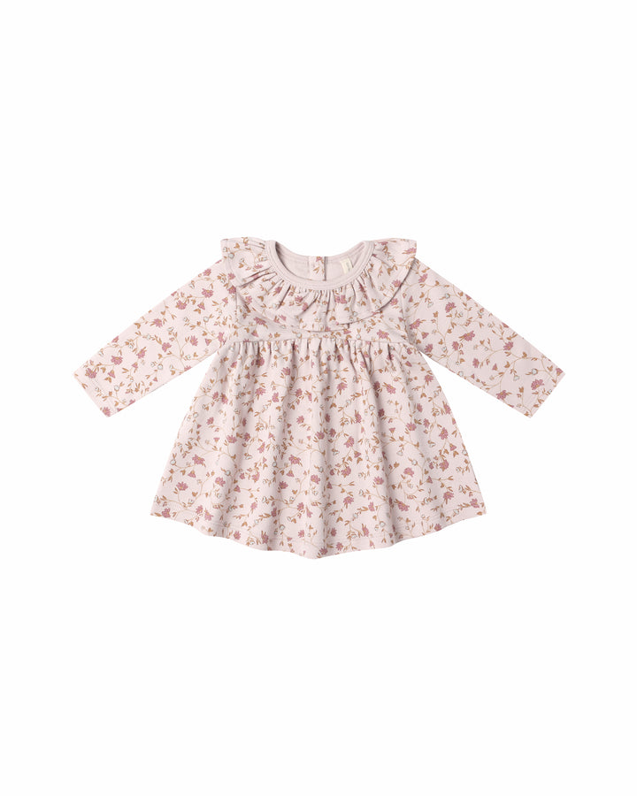 RUFFLE COLLAR JERSEY DRESS || GARDEN