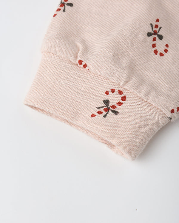 LONG SLEEVE TEE + PANT SET || CANDY CANES