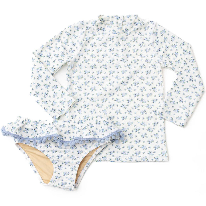 Rash Guard Set | Cottage Floral Blue
