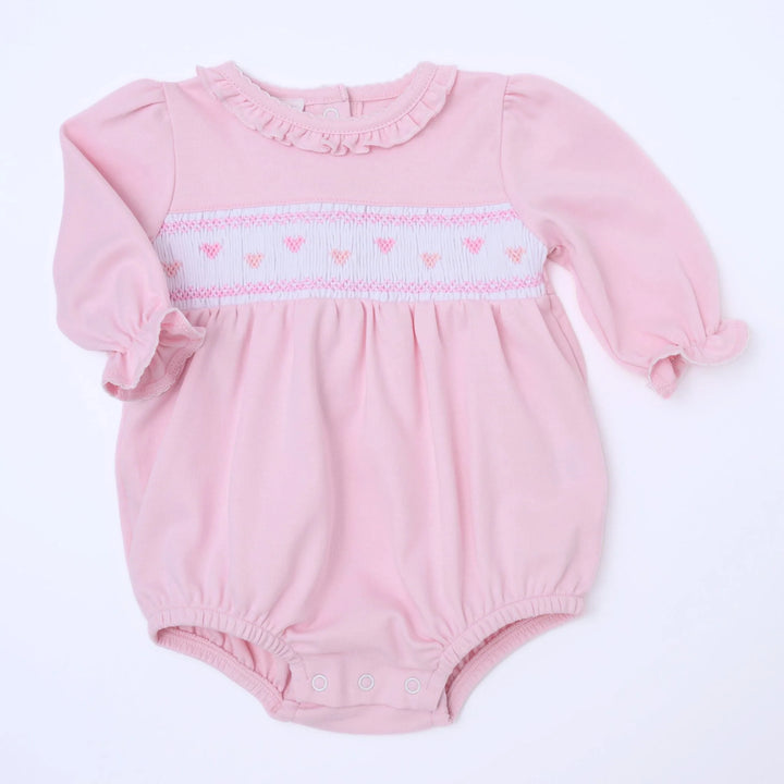 Valentine's Classics Smocked Bubble | Pink