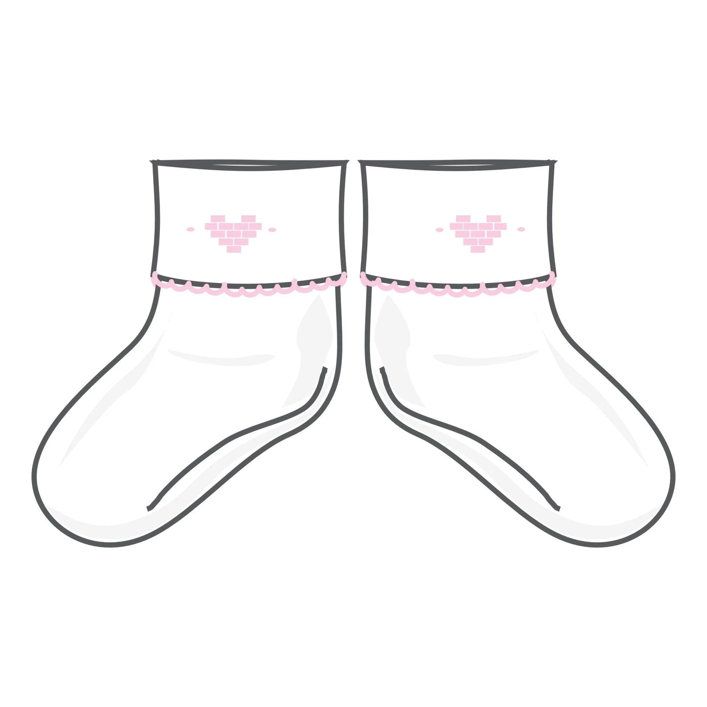 Valentine's Classics Embroidered Socks