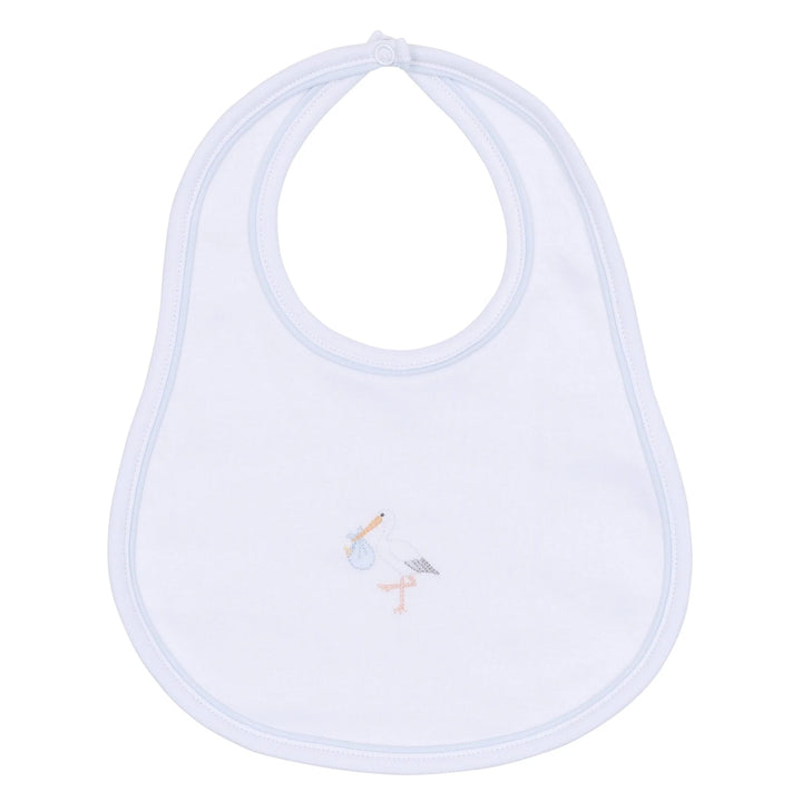 Vintage Stork Bib | Light Blue