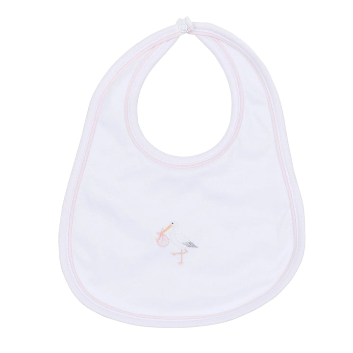 Vintage Stork Bib | Pink