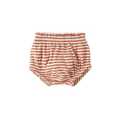 GATHERED BLOOMER POPPY STRIPE