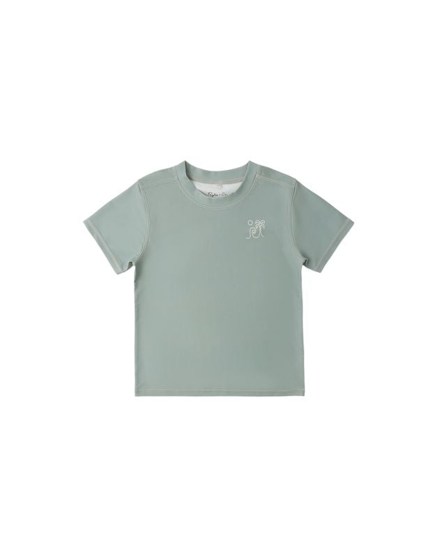 SHORT SLEEVE RASHGUARD SEA GREEN