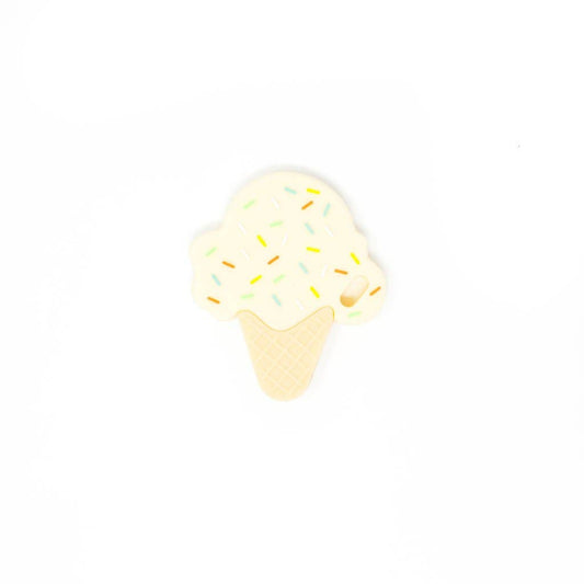 Ice Cream Silicone Teether | Vanilla