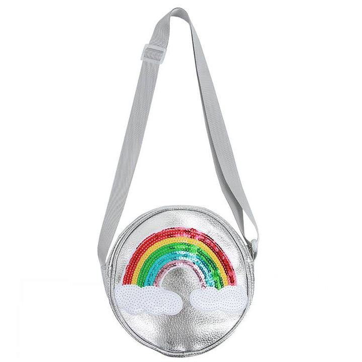 Sequin Rainbow Purse | Silver