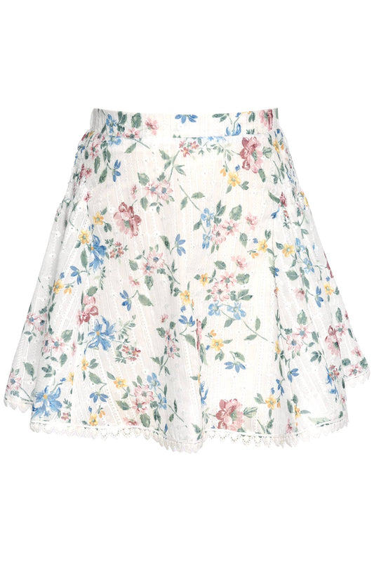 Floral Flared Mini Skirt