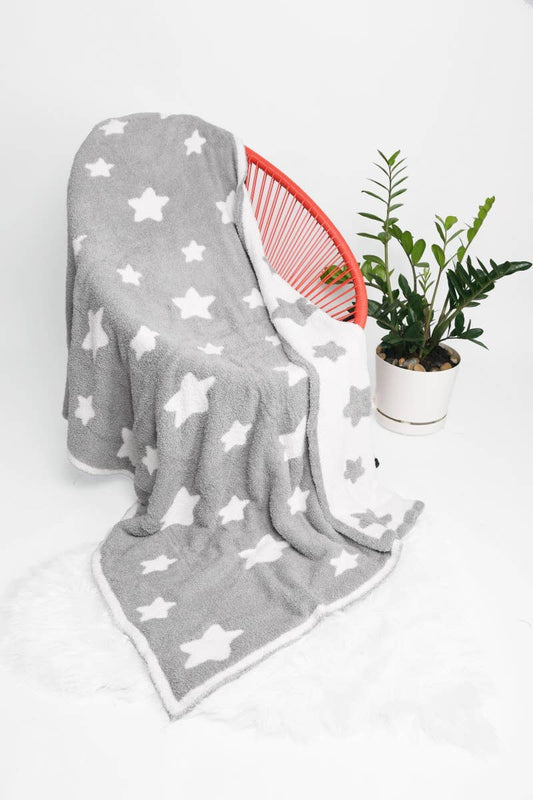 Star Print Luxury Soft Throw Winter Blanket