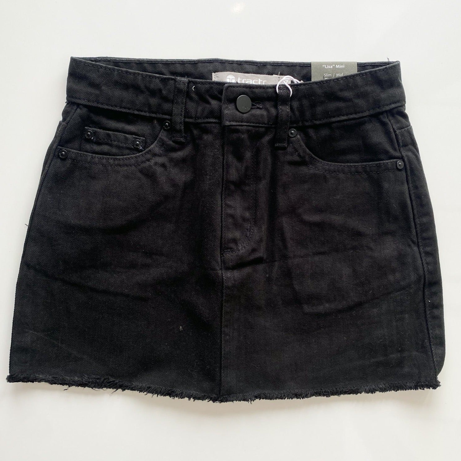 Hollister black jean outlet skirt