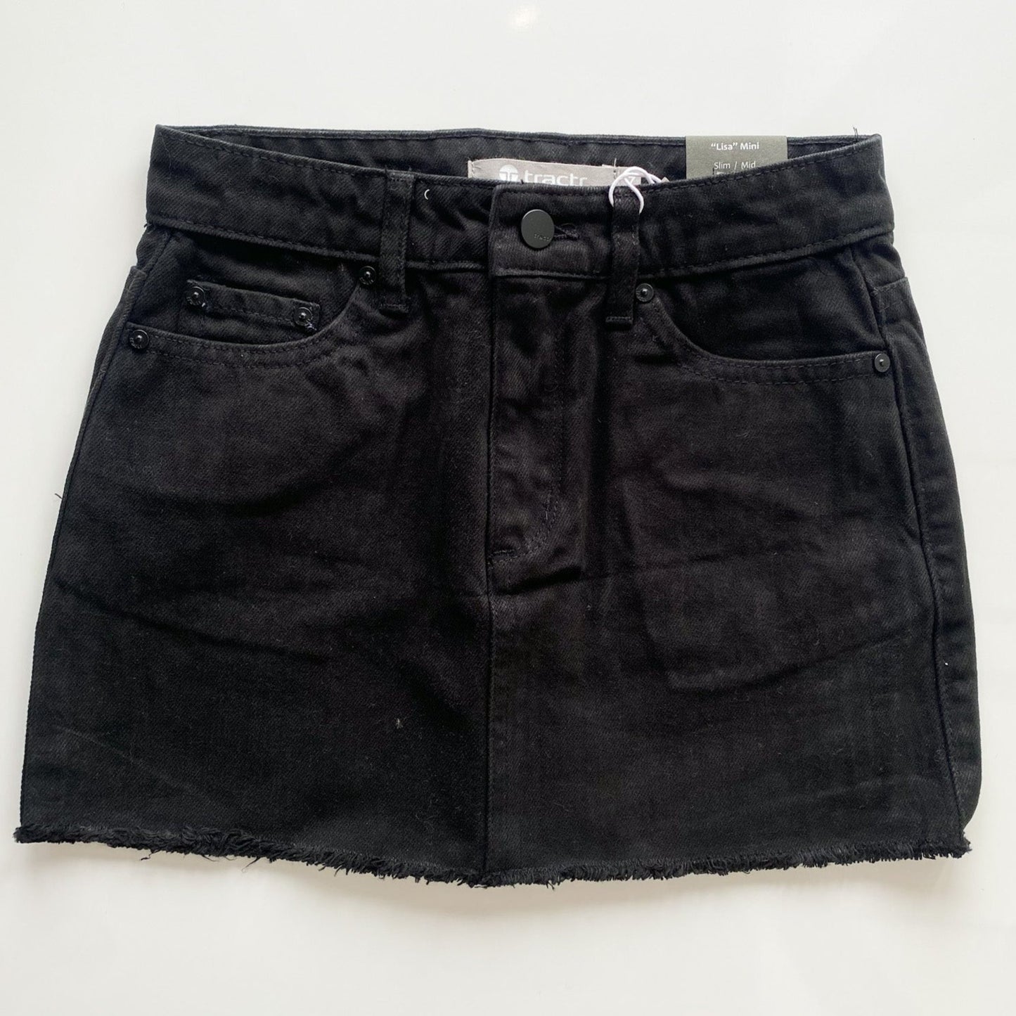Lisa Denim Mini Skirt | Black