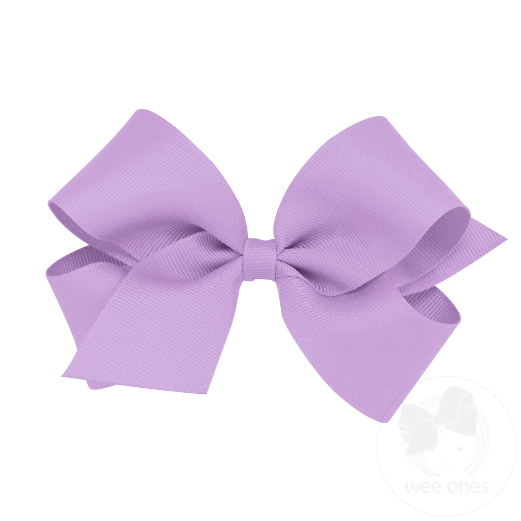 Medium Classic Grosgrain Hair Bow | Light Orchid